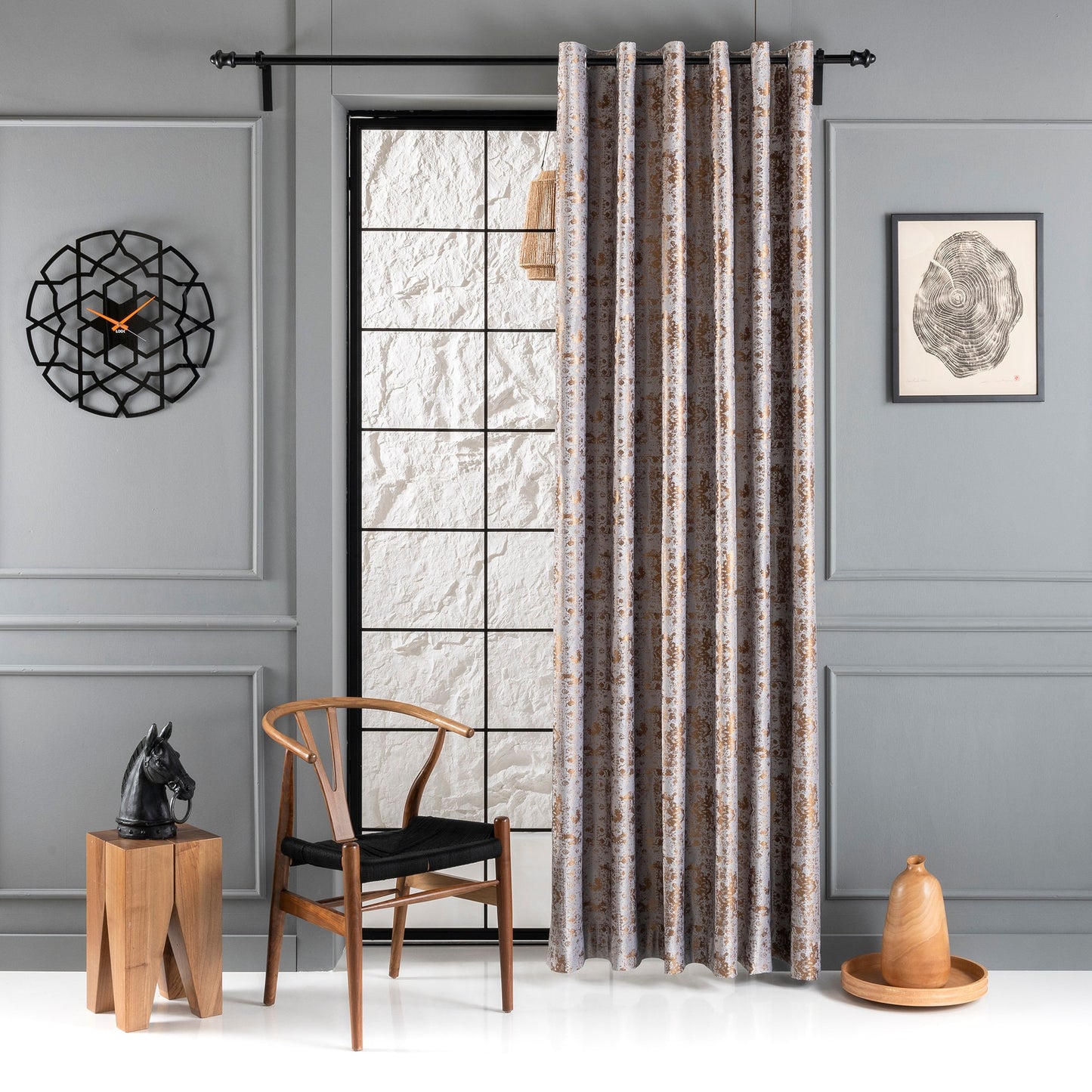 Extra Long Luxury Velvet Gilded Curtain ,24 Color Options, Silky Velvet Drapery, Custom Velvet Curtain, Custom Made Rod Pocket Panels.