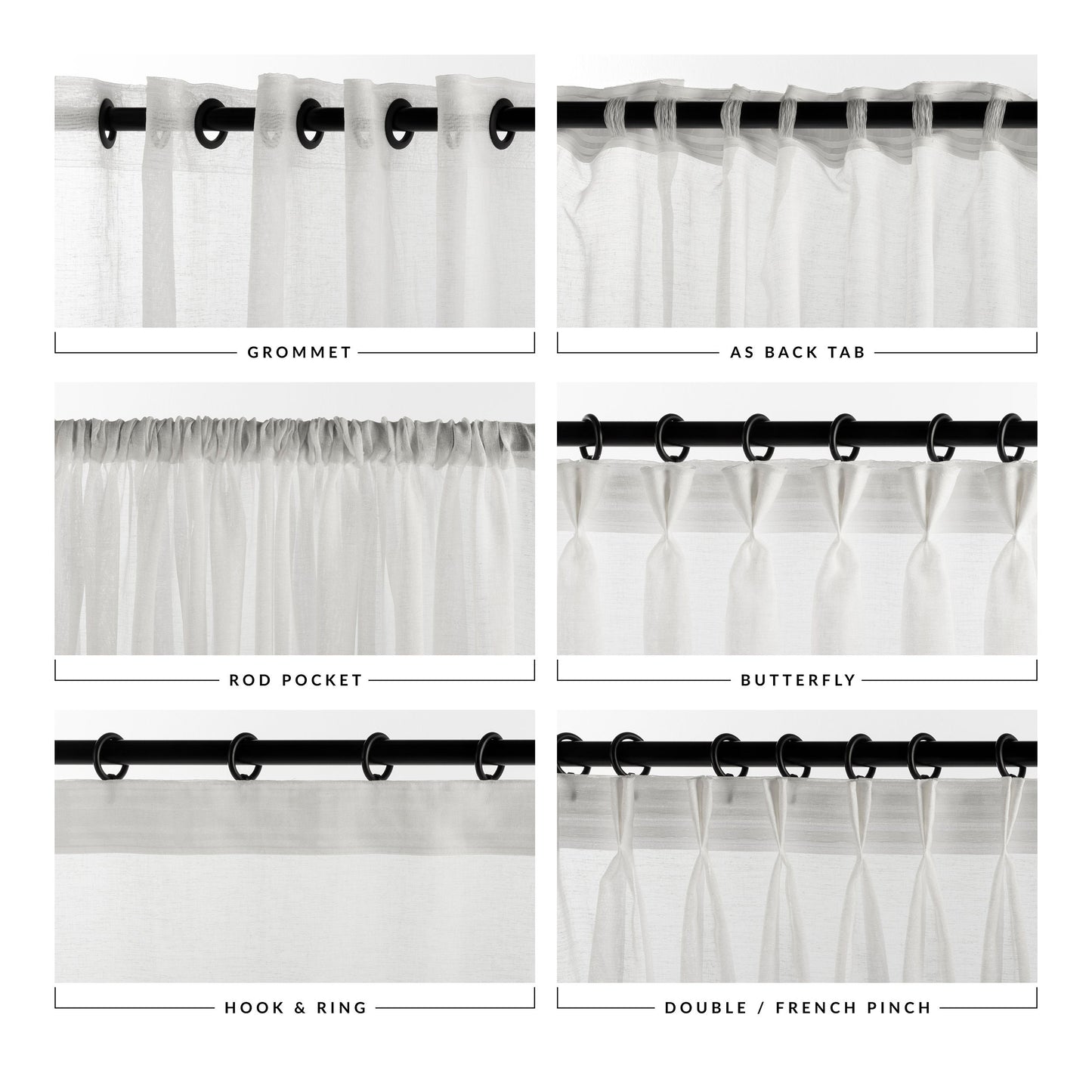 Cotton Living Room Curtains, 8 Color Options, High Quality Rod Pocket Panel, Premium Bedroom Curtains, Custom Grommet Curtains, Soft Curtain