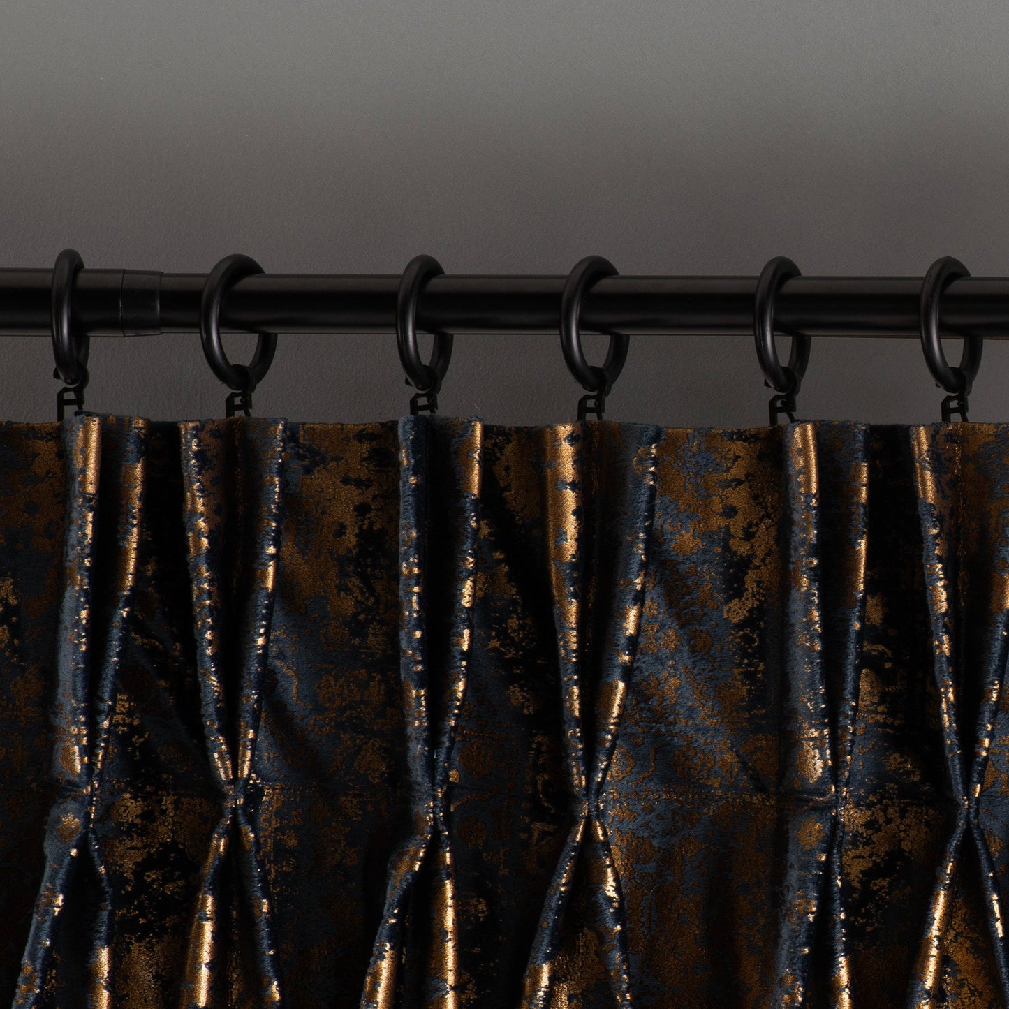Extra Long Double French Pleated Velvet Curtain, Gilded Velvet Drapes , 24 Color Options, Velvet Curtain, Custom Made Rod Pocket Panels.