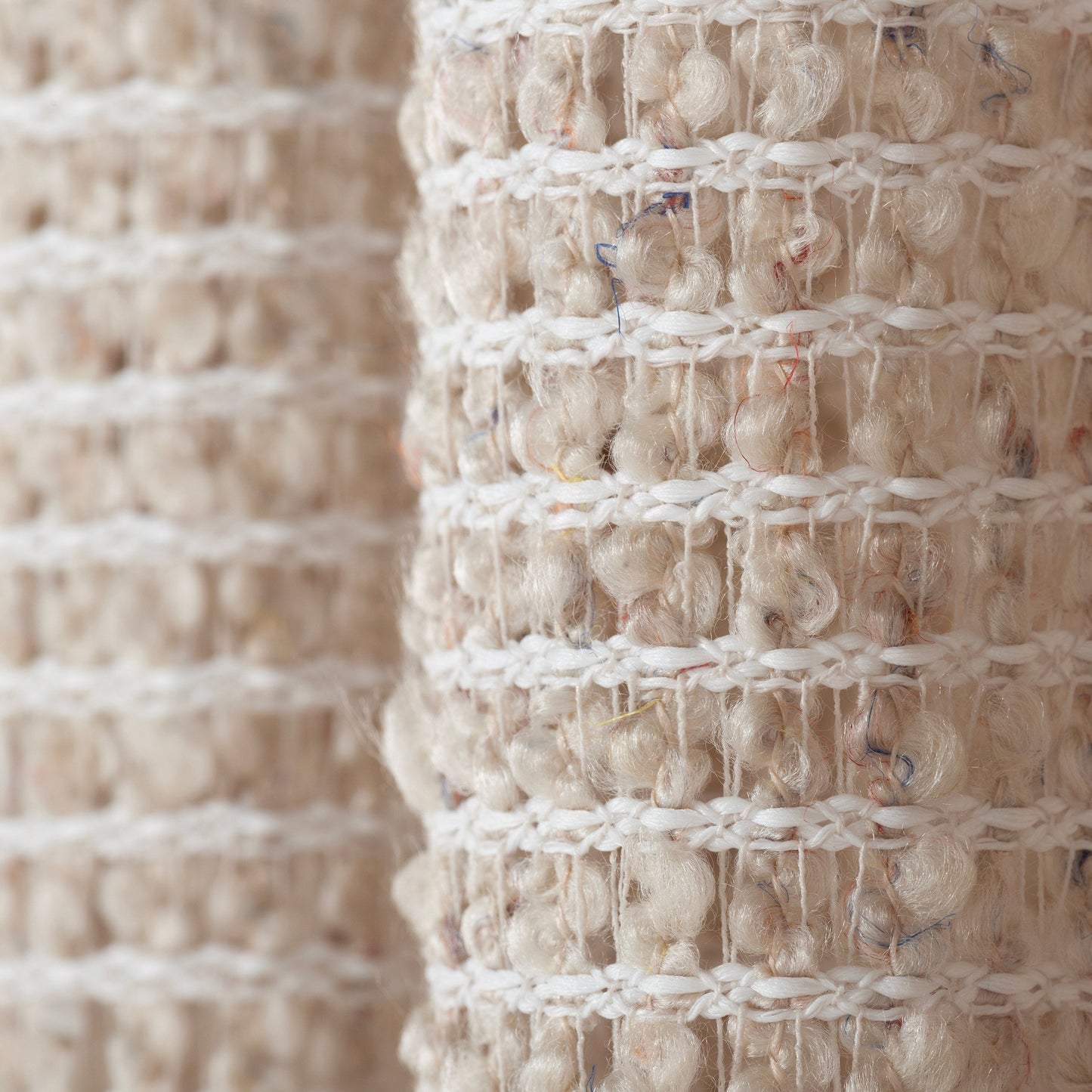 Boho Recycled Curtain Collection, Double French Pleated Eco- Friendly Drapes, 100% Recycled Niche Window Treatments.