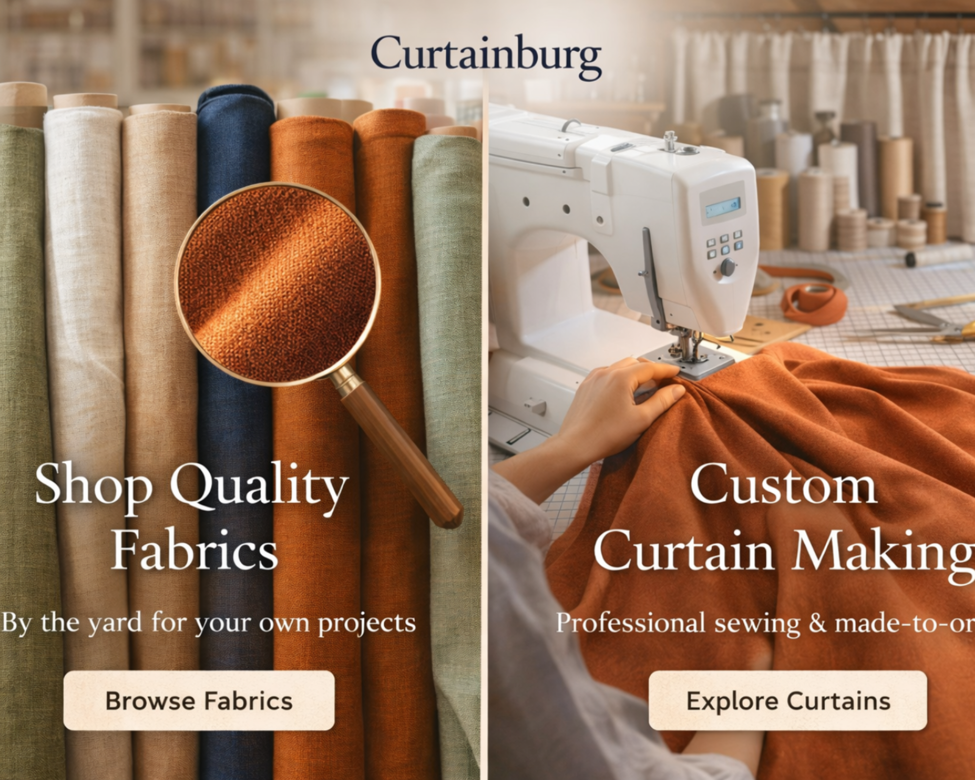 Custom Linen curtains and curtain fabrics by the yard made in bursa textile atelier.