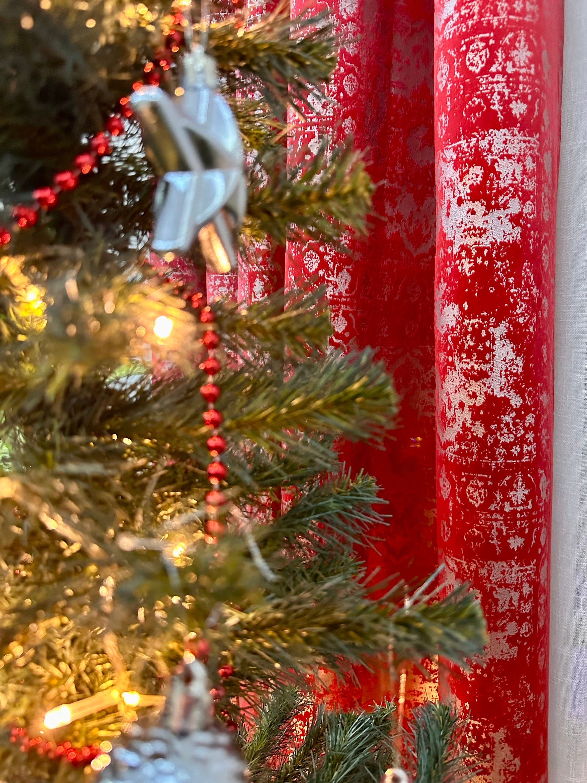 Christmas Livingroom Curtains