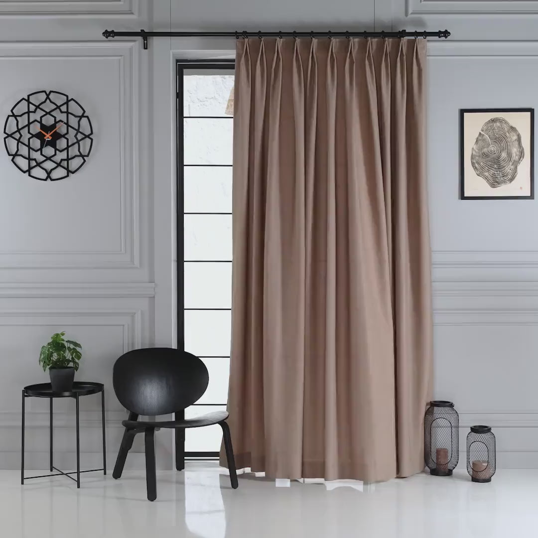 Euro Pleat Curtains, 31 Color Options, Suitable For All Hanging Types.