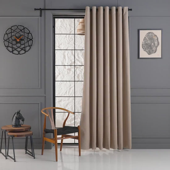 Beige Linen Curtains, 46 Color Options, Grommet Linen Curtains, Luxury Living Room Curtains, Extra Soft Bedroom Curtains