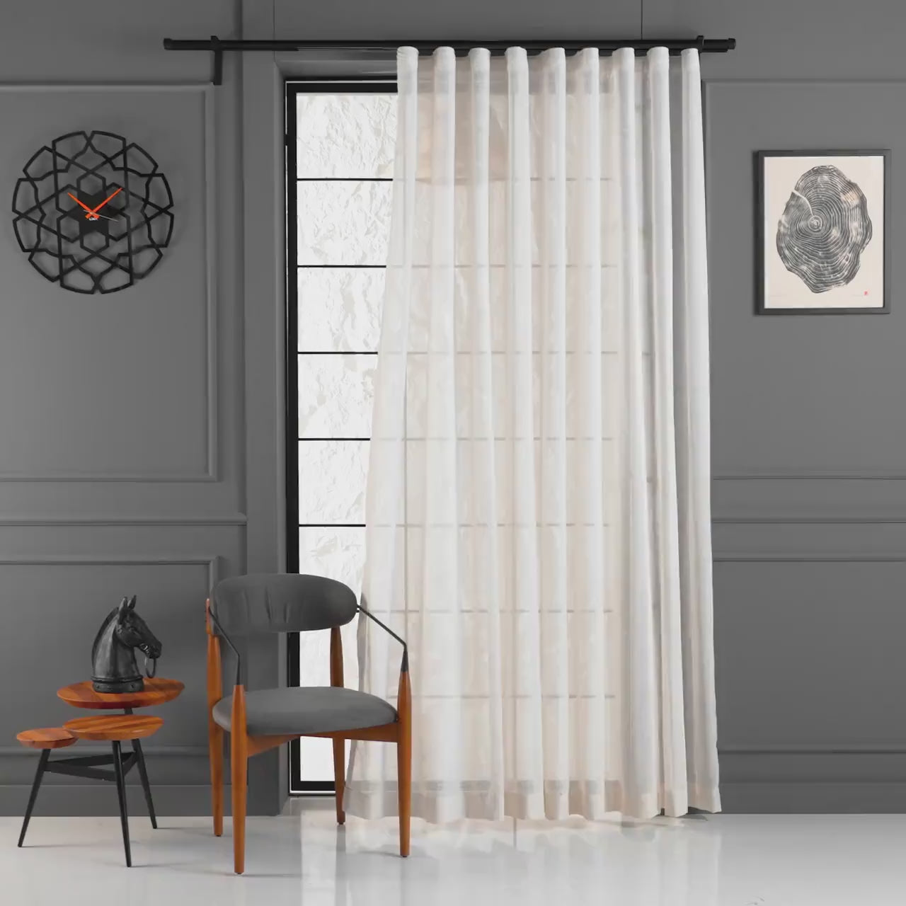 Custom Living Room Curtains, Linen Sheer Curtain, 8 Color Options, Adjustable Linen Sheer Drapery, Bedroom Luxury Curtains, Curtains Panel