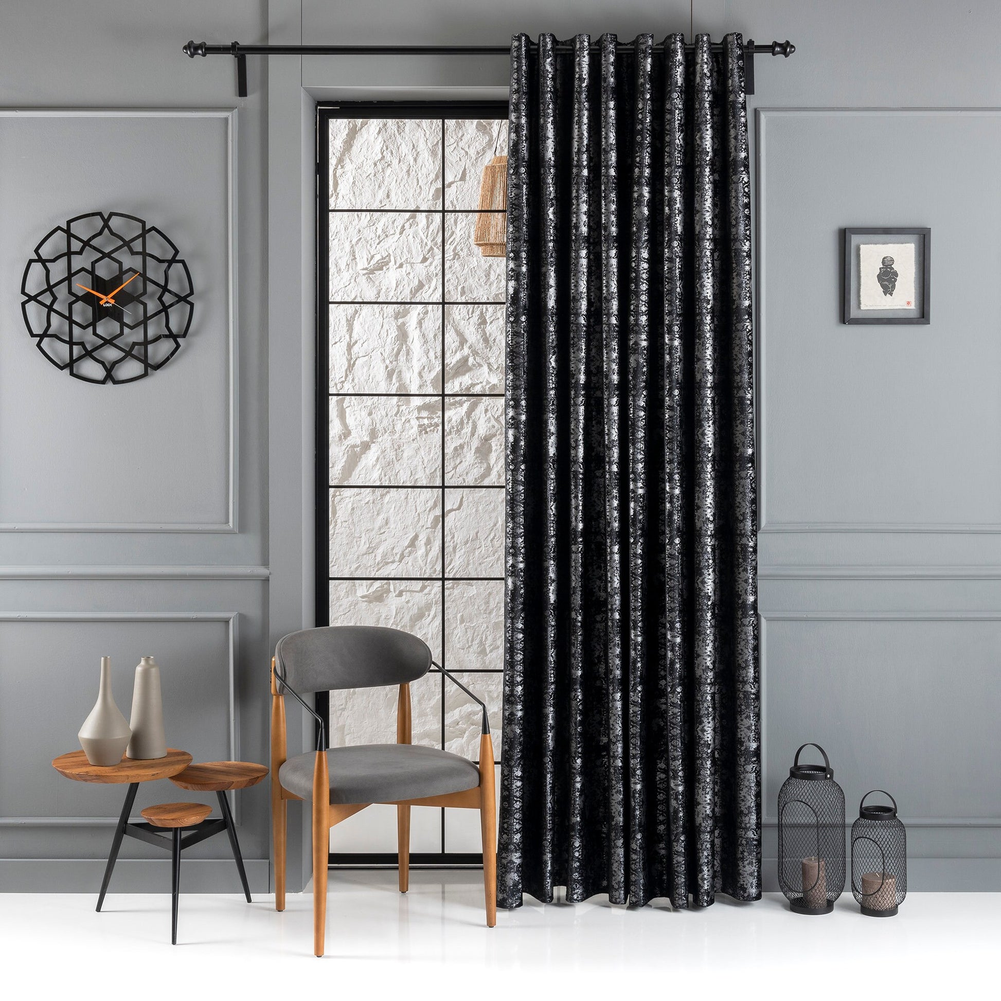 Extra Long Luxury Velvet Gilded Curtain ,24 Color Options, Silky Velvet Drapery, Custom Velvet Curtain, Custom Made Rod Pocket Panels.