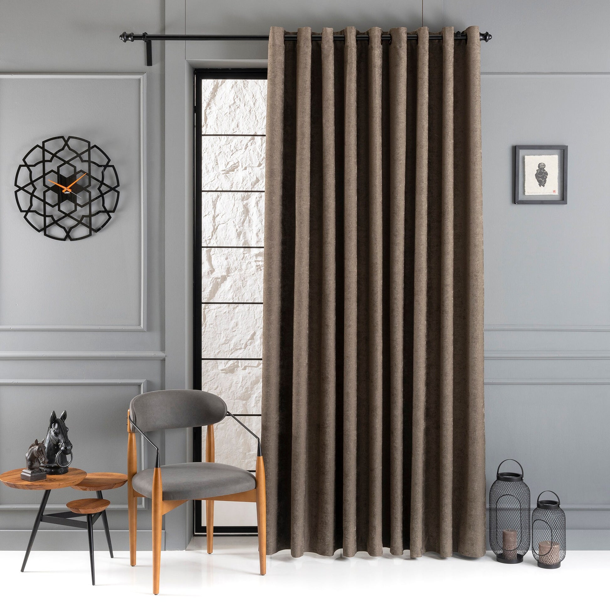 Custom Room Darkening Curtains. Light Blocking Linen Curtain Panels, 10 Colors.