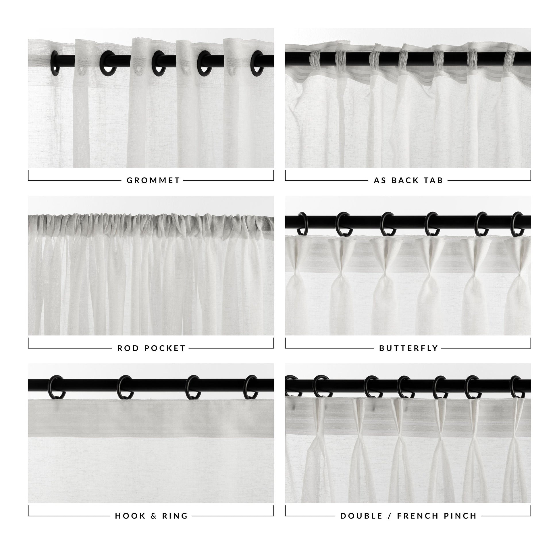 Cotton Living Room Curtains, 8 Color Options, High Quality Rod Pocket Panel, Premium Bedroom Curtains, Custom Grommet Curtains, Soft Curtain