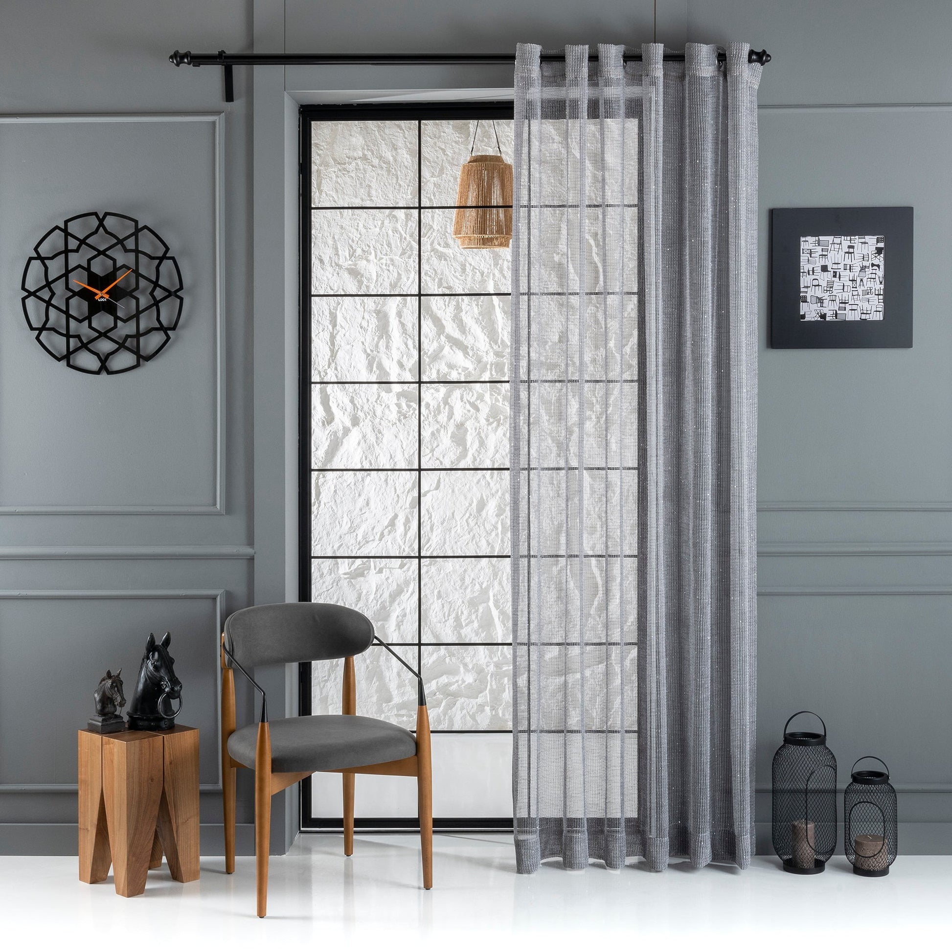 Custom Linen Sheer Curtain, 6 Color Options, Rod Pocket Curtain, Living Room Curtains, Luxury Bedroom Curtains, Tulle Curtains For Window