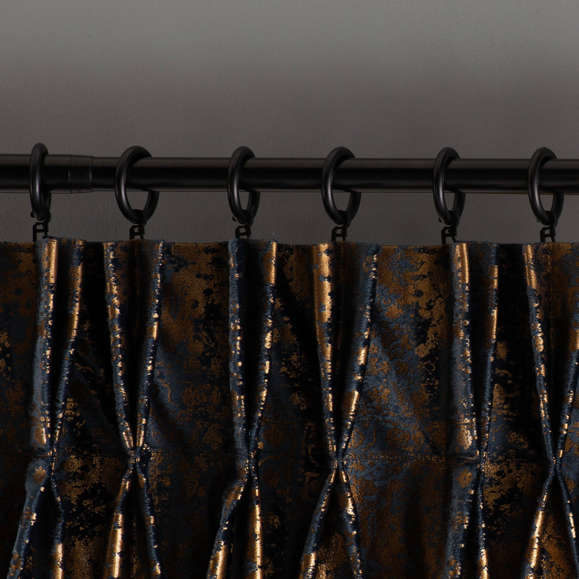 Extra Long Double French Pleated Velvet Curtain, Gilded Velvet Drapes , 24 Color Options, Velvet Curtain, Custom Made Rod Pocket Panels.