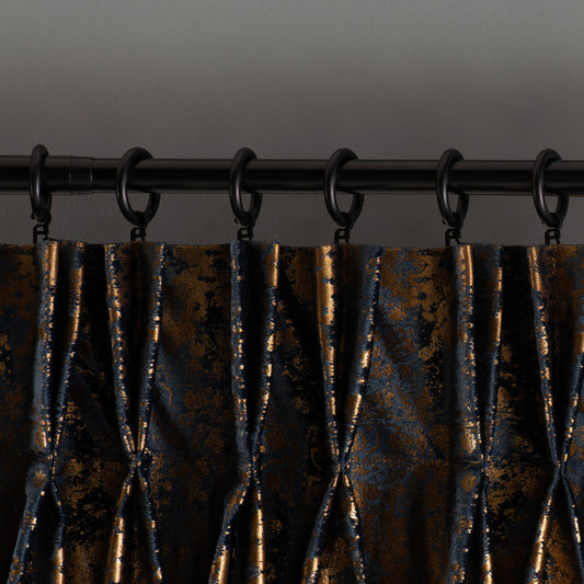 French Pleated Custom Velvet Curtain, Gilded Velvet Drapes , 24 Color Options, Custom Velvet Curtain,