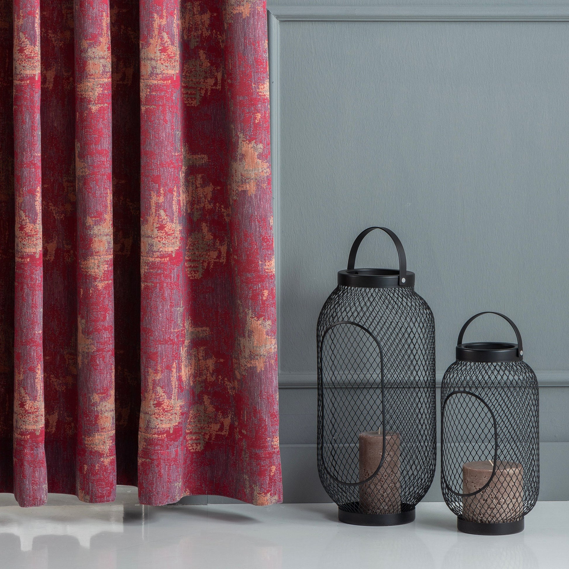 Cotton Livingroom Curtains, 8 Color Options, High Quality Rod Pocket Panels, Jacquard Concept.