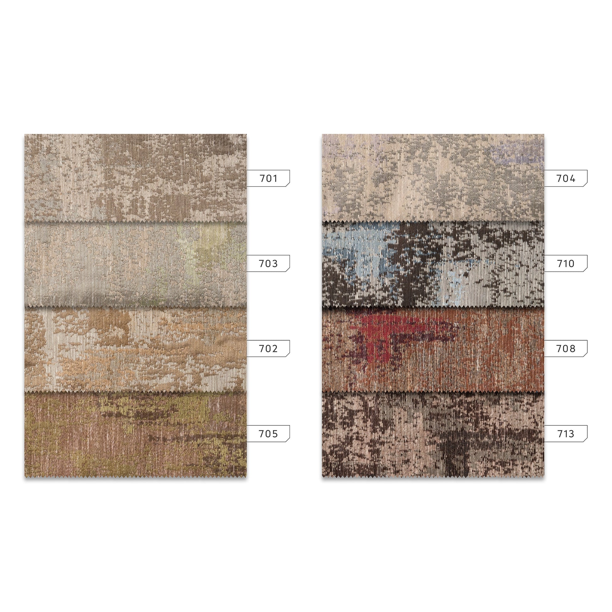 Cotton Livingroom Curtains, 8 Color Options, High Quality Rod Pocket Panels, Jacquard Concept.