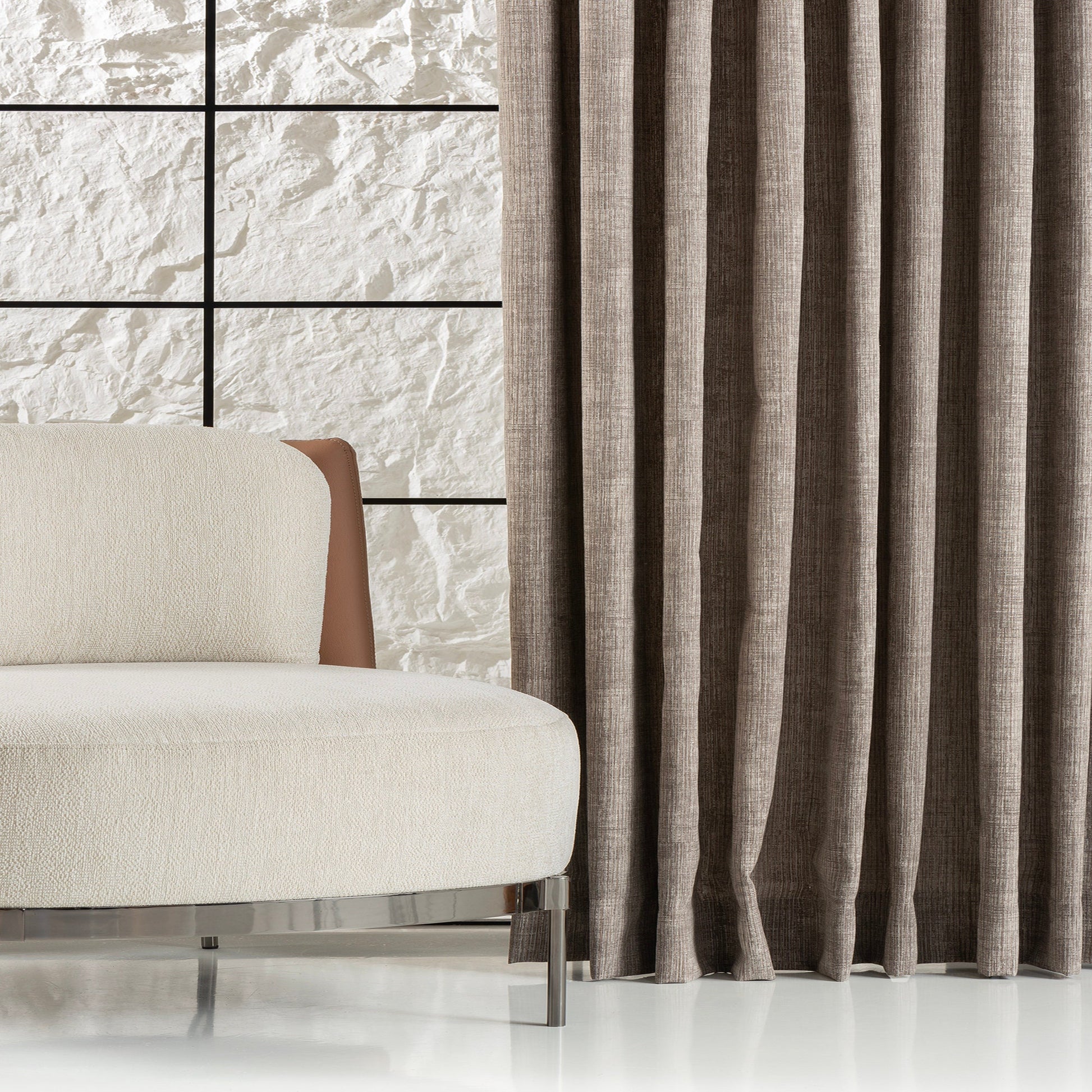 Double French Pleated Linen Curtain For livingroom, 7 Colour Options, Custom Size Curtains, Pinch Pleated Linen Drapes