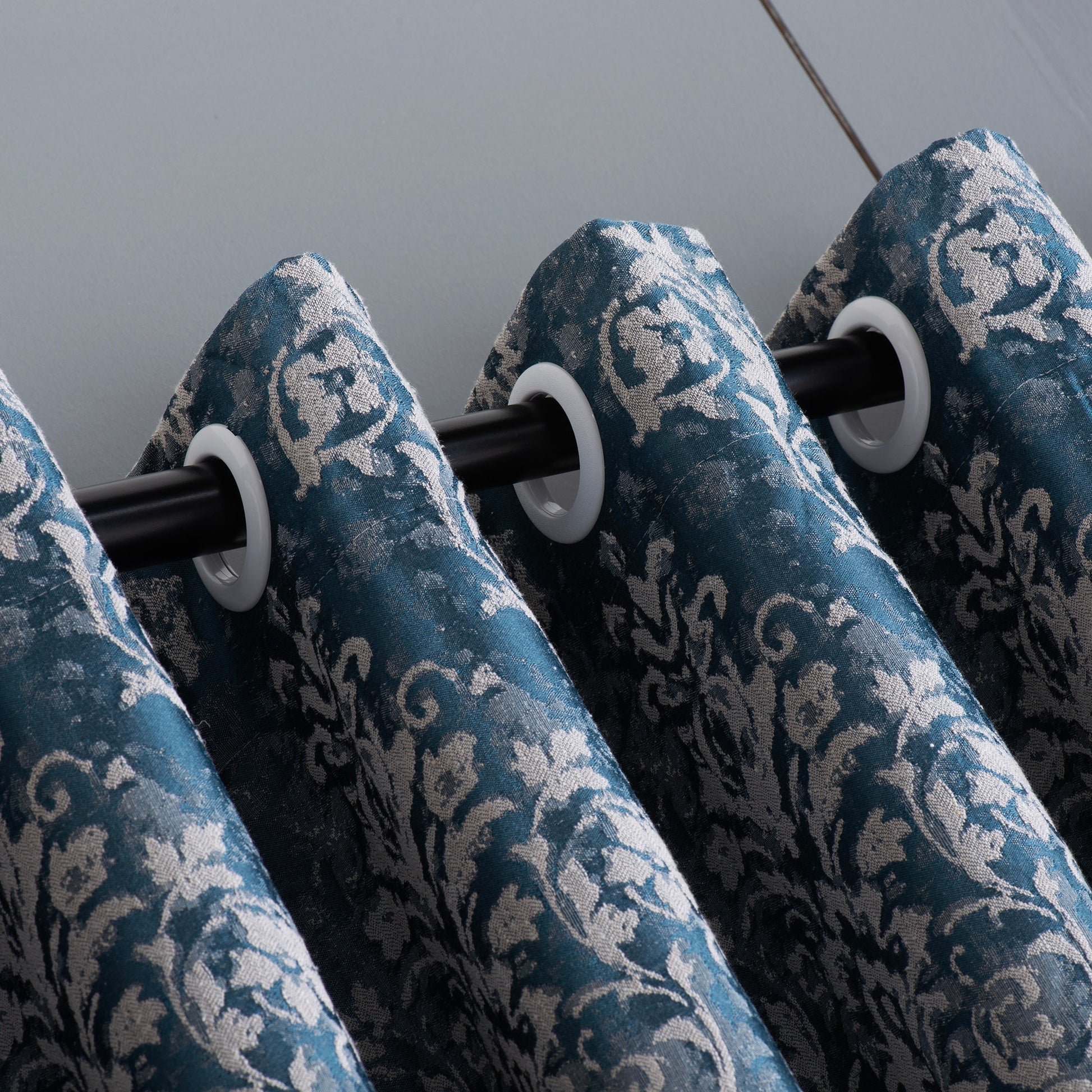 Cotton Embodiered Curtain Panels, Curtain for Bedroom and Livingroom, 13 Color Options, Rod Pocket Curtains, Pleated Custom Curtain Panels.