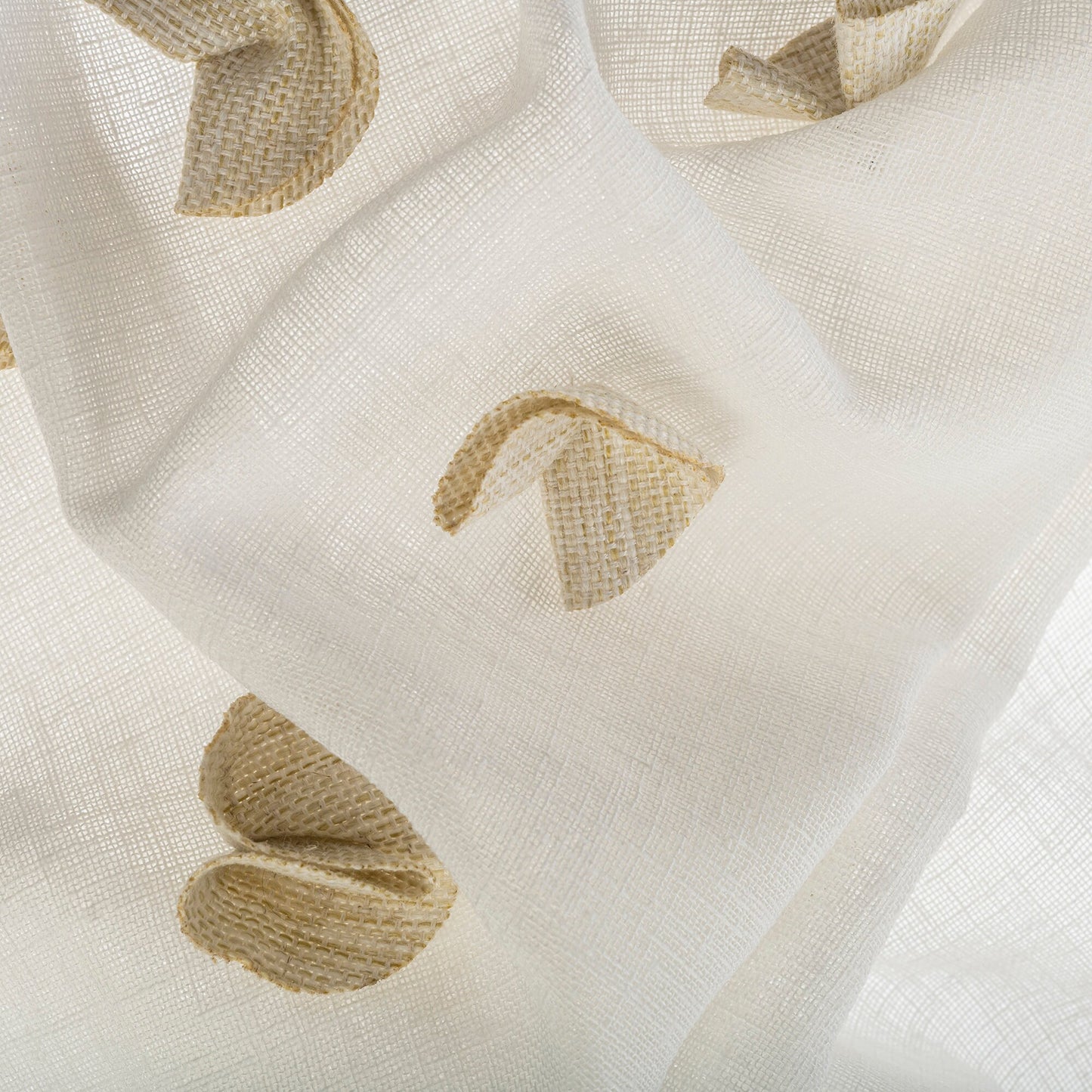 Double French Pleated %100 Handmade Custom Linen Sheer Curtain