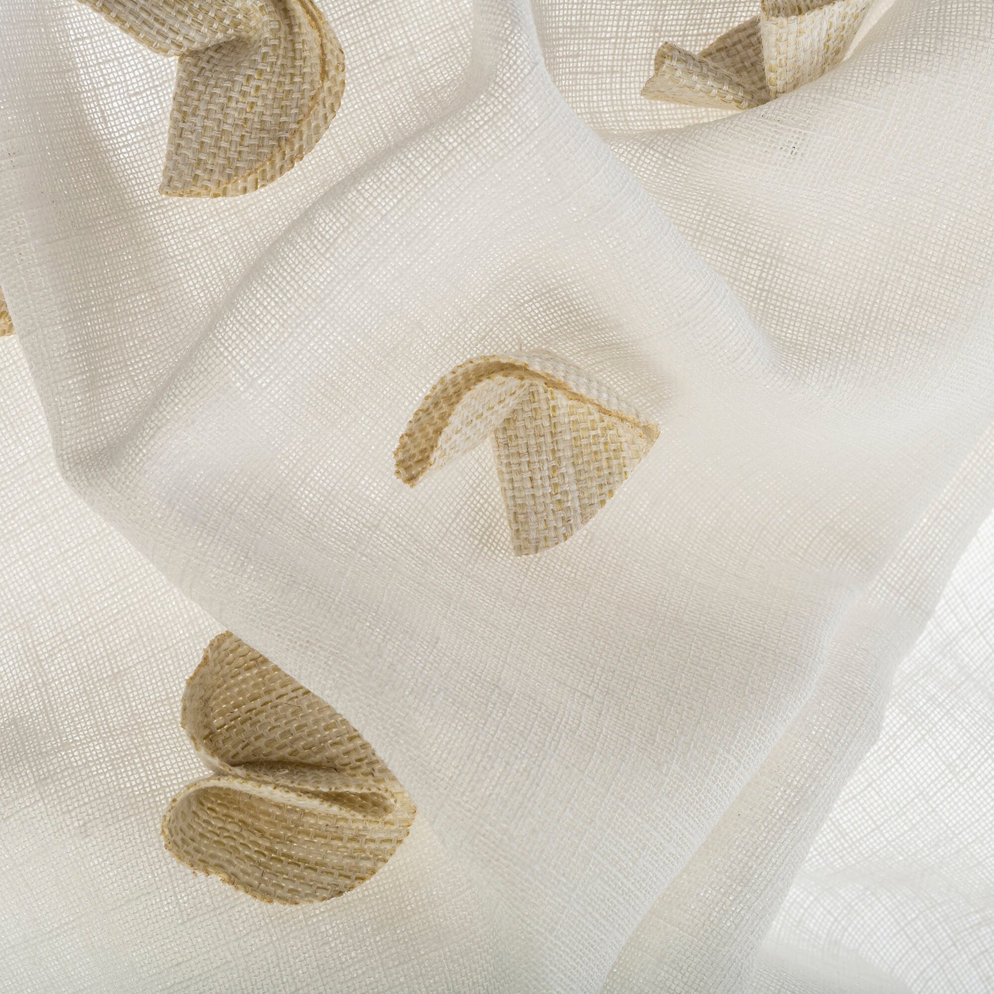 Double French Pleated %100 Handmade Custom Linen Sheer Curtain