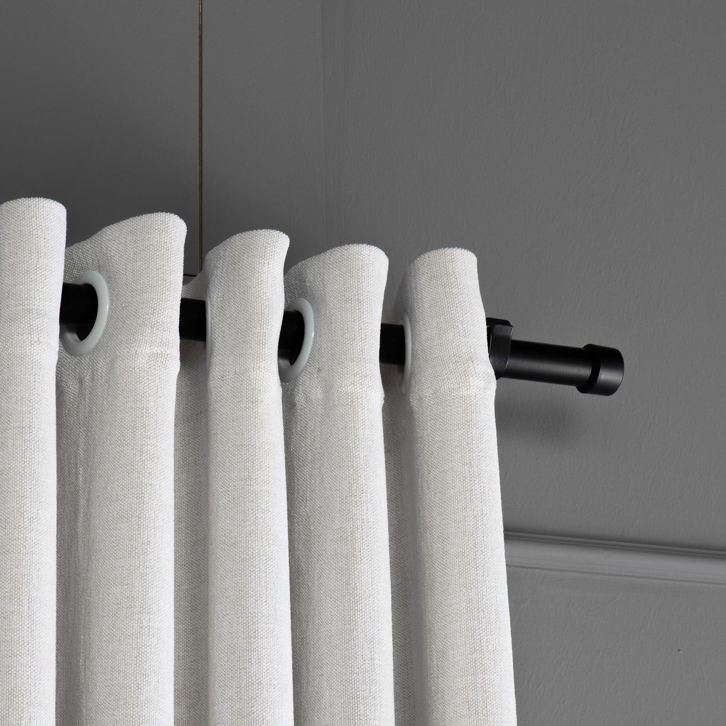 Supersoft Linen Curtains, Linen Ivory Drapes, 31 Color Options, Certified Linen Curtains With Grommets.