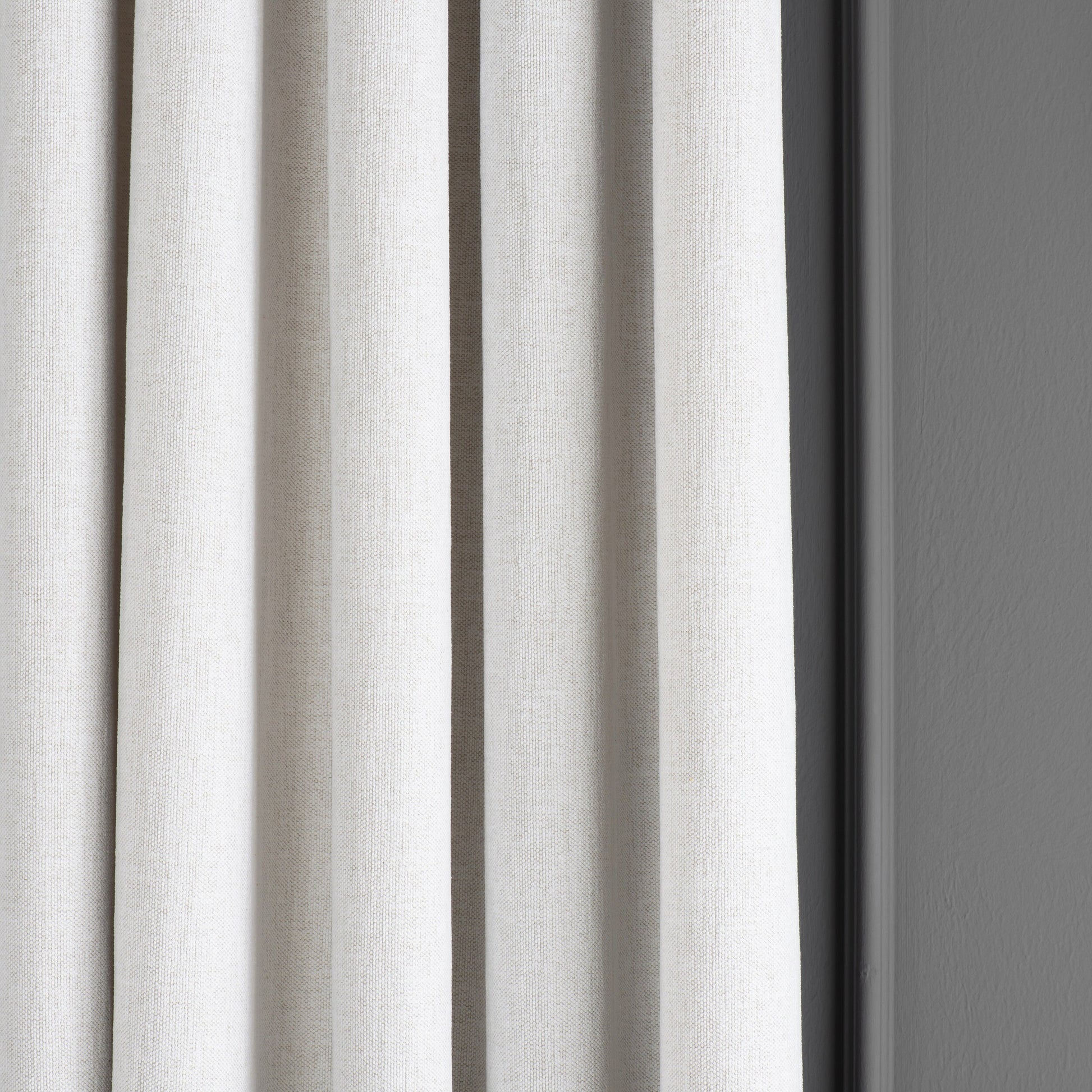 Supersoft Linen Curtains, Linen Ivory Drapes, 31 Color Options, Certified Linen Curtains With Grommets.