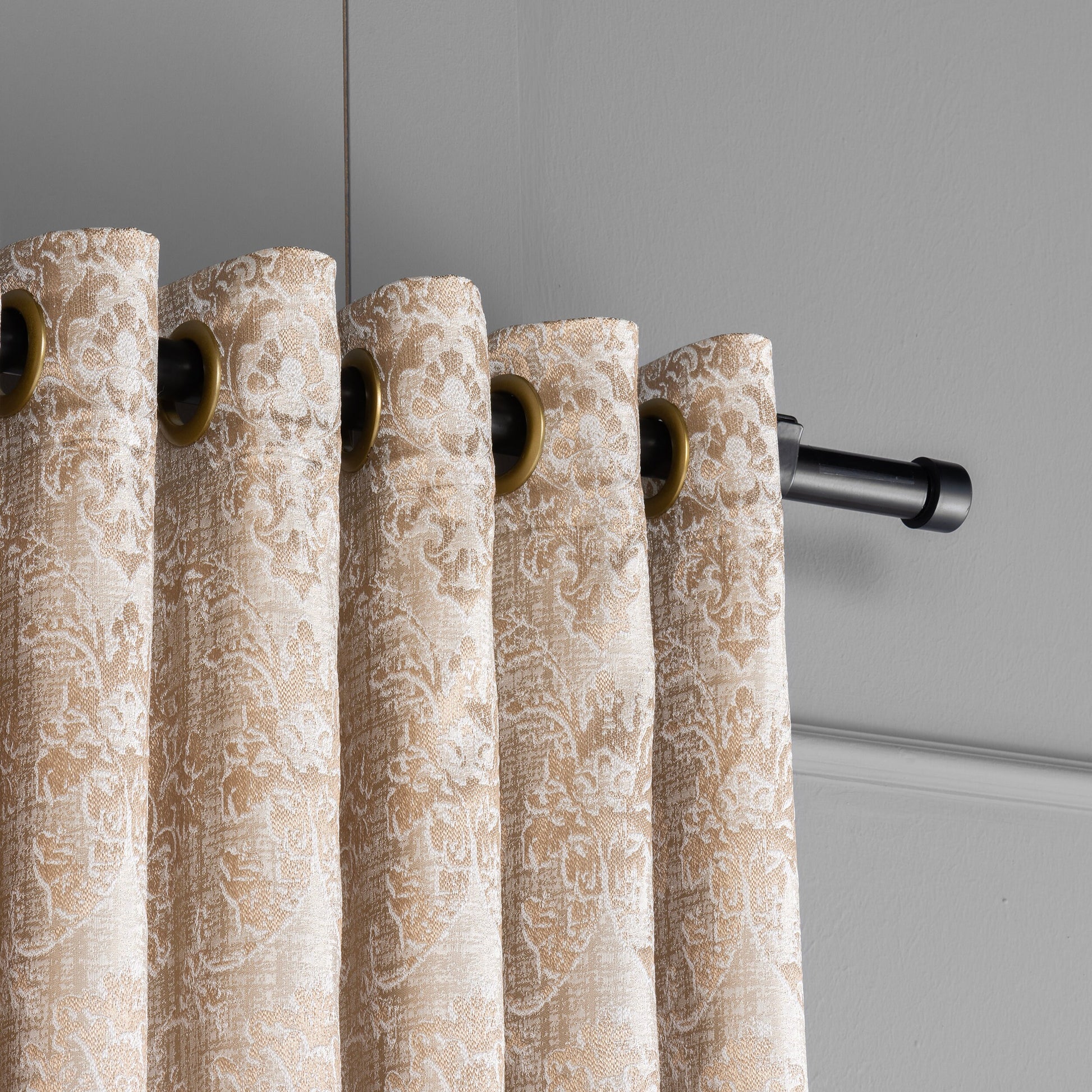 Gold Patterned Jacquard Curtain, Curtain For Livingroom and Bedroom, 12 Color, Free Worldwide Express Shipping