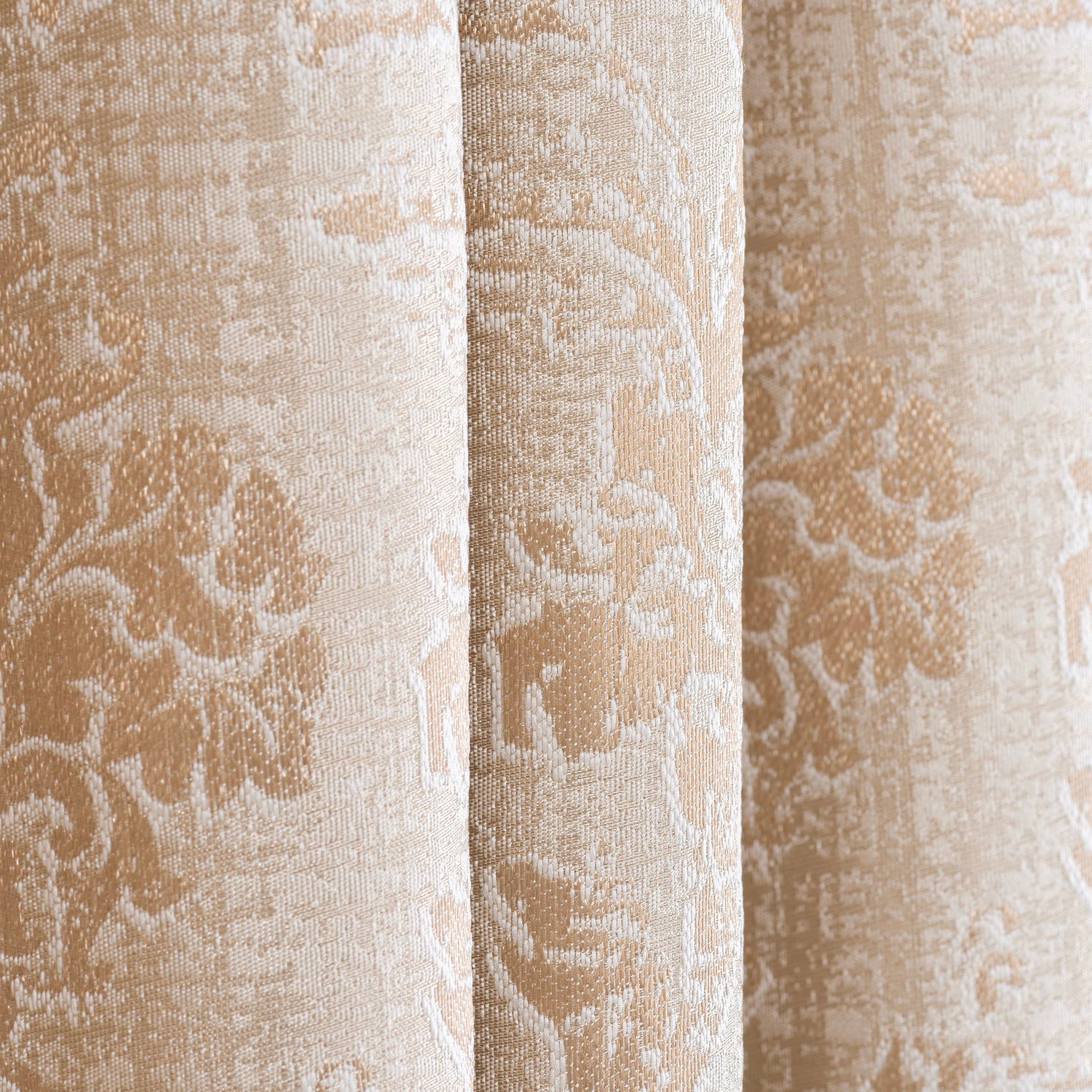 Gold Floral Jacquard Curtain, Curtain For Livingroom and Bedroom, 12 Color, Free Worldwide Express Shipping