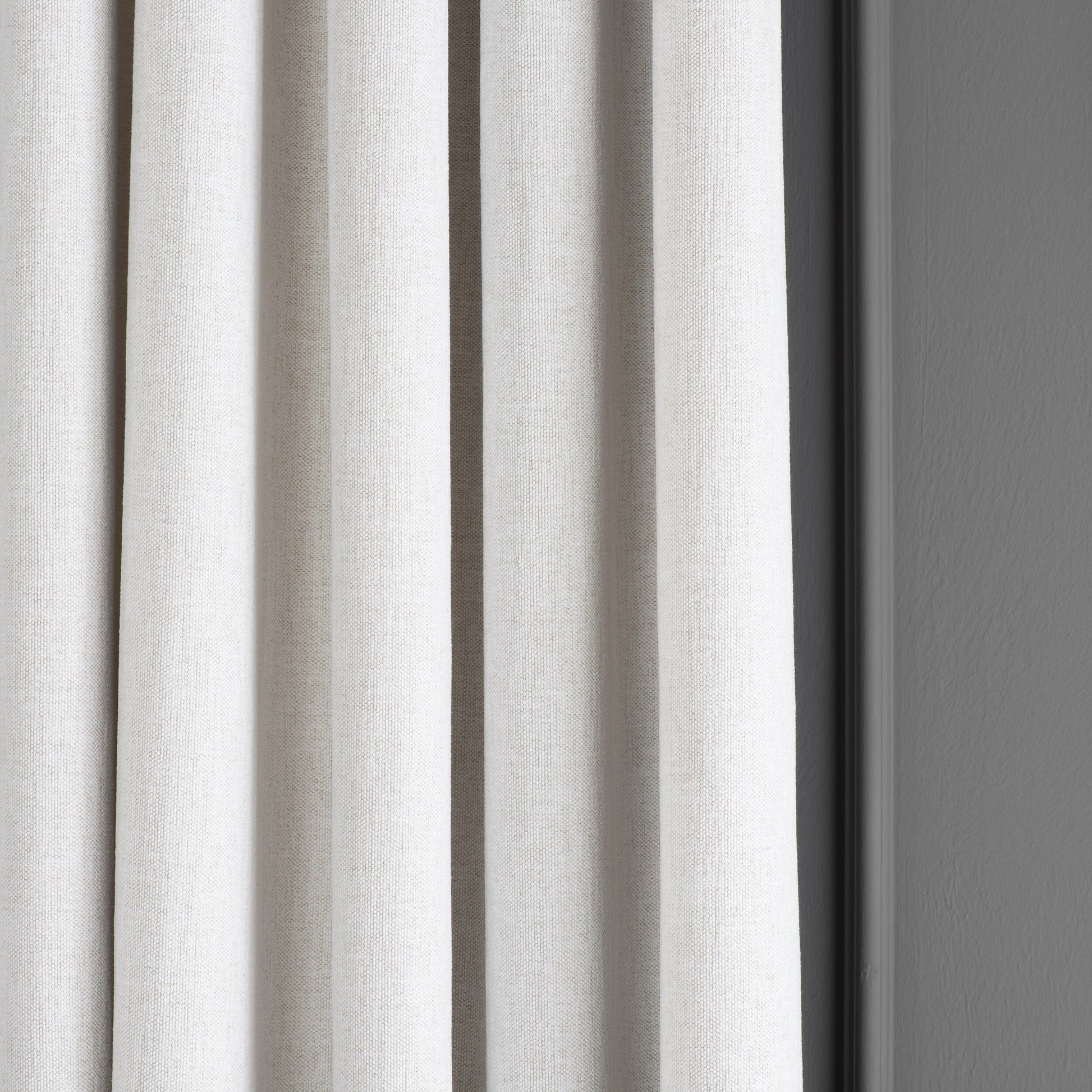 White Linen Curtain, Grommet Drapes For Livingroom. 31 Color Option For Eyelet Curtains