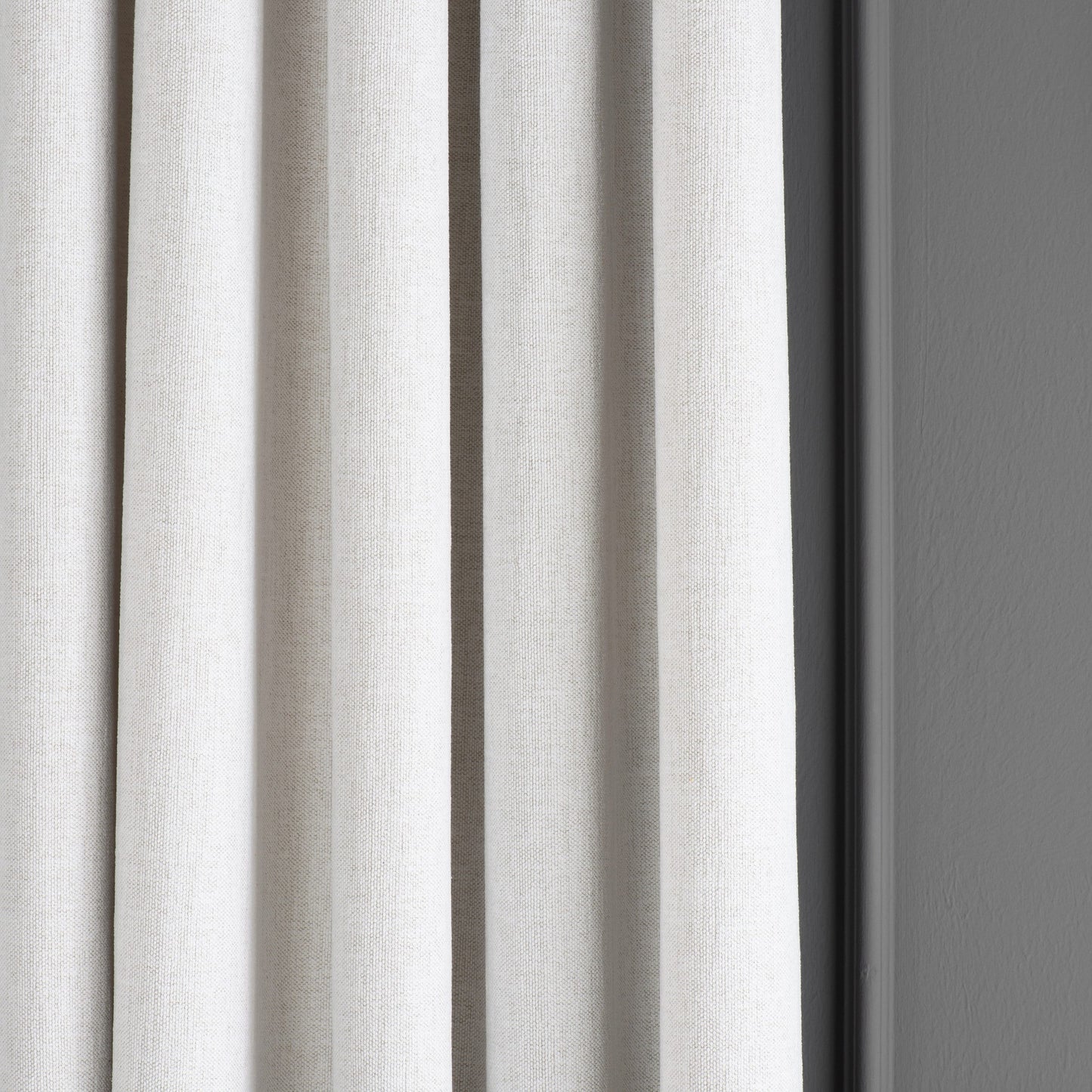 White Linen Curtain, Grommet Drapes For Livingroom. The Bedroom Drapes, Soft Chenille Curtain