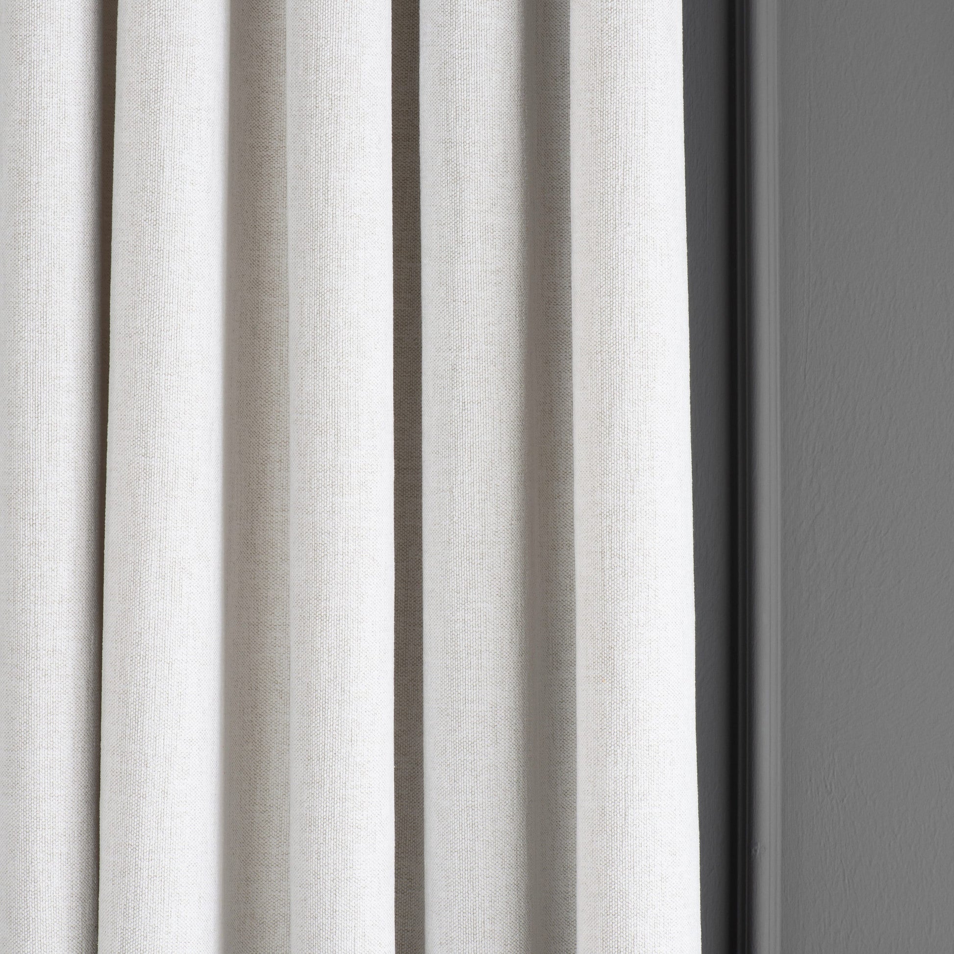 White Linen Curtain, Grommet Drapes For Livingroom. The Bedroom Drapes, Soft Chenille Curtain