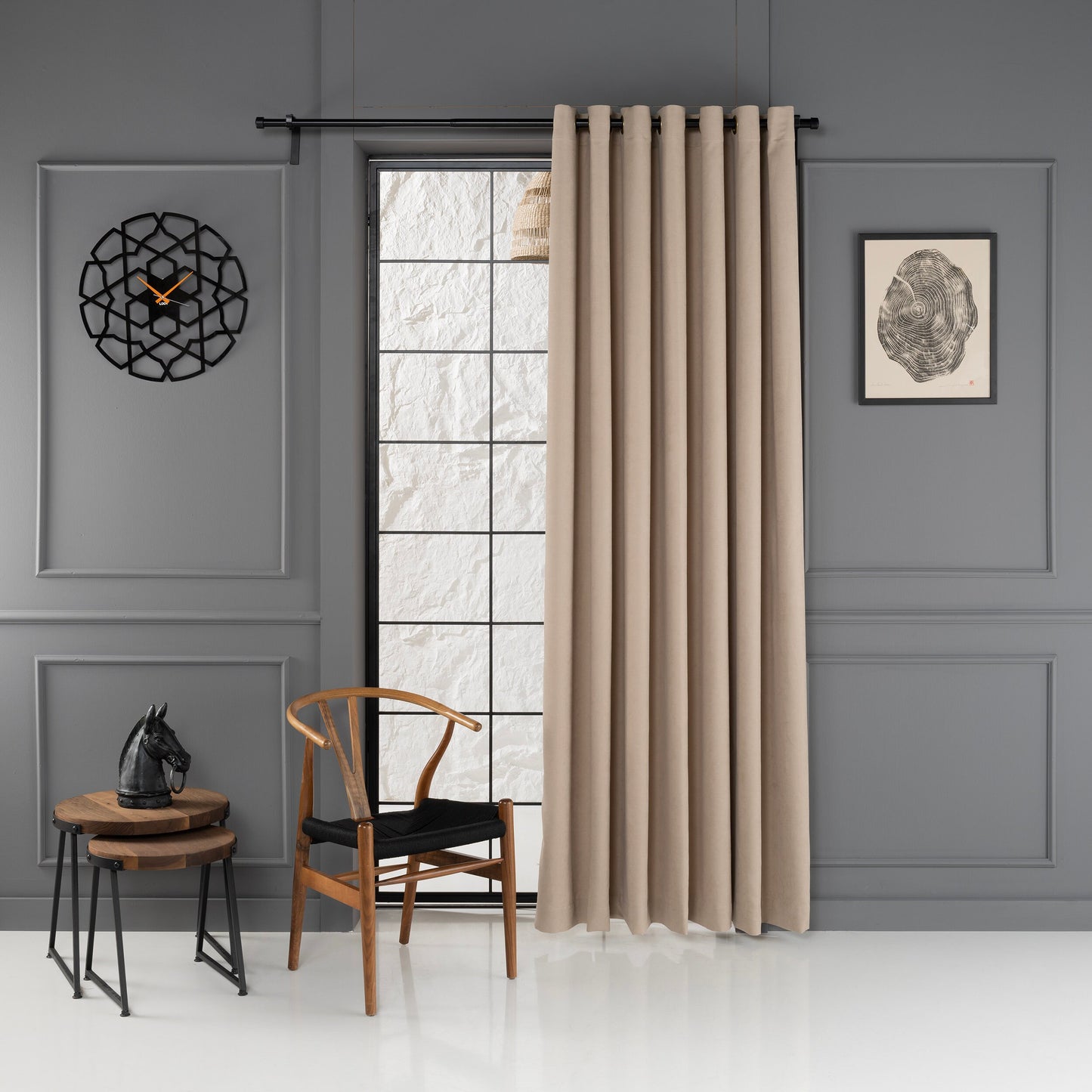 Beige Linen Curtains, 46 Color Options, Grommet Linen Curtains, Luxury Living Room Curtains, Extra Soft Bedroom Curtains