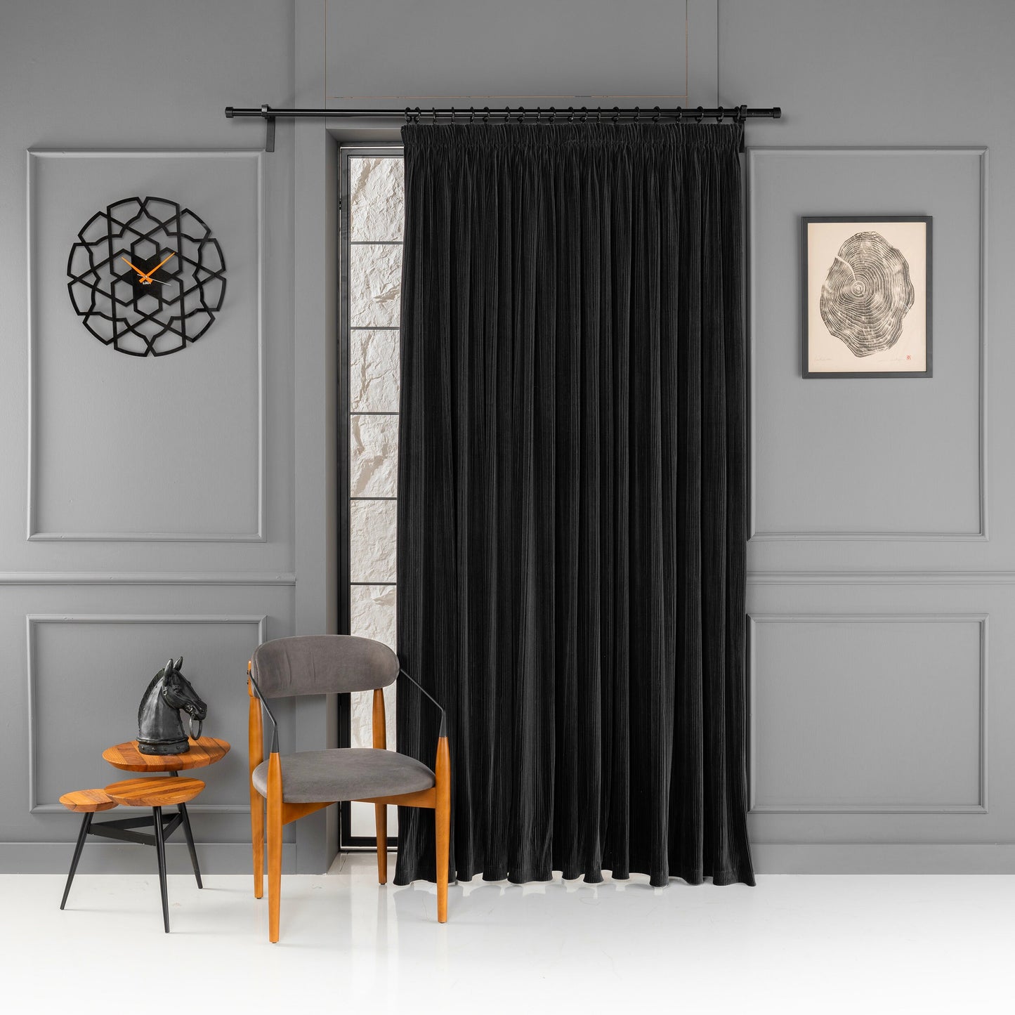 Velvet Livingroom Curtain Panels, Custom Sizes 17 Color Special Velvet Drapes For Bedroom and Livingroom