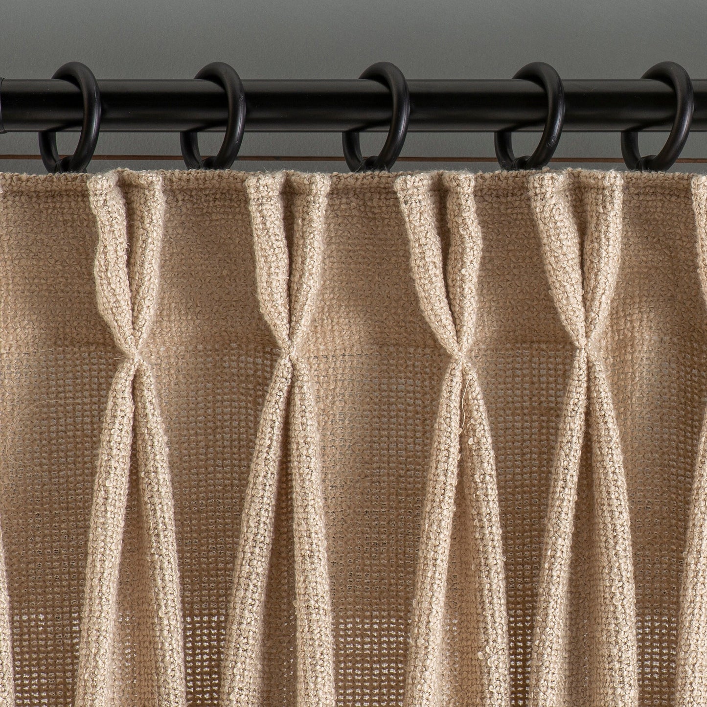 Linen Cafe Curtains, 6 Color Options, Pinch Pleated Linen Drapes