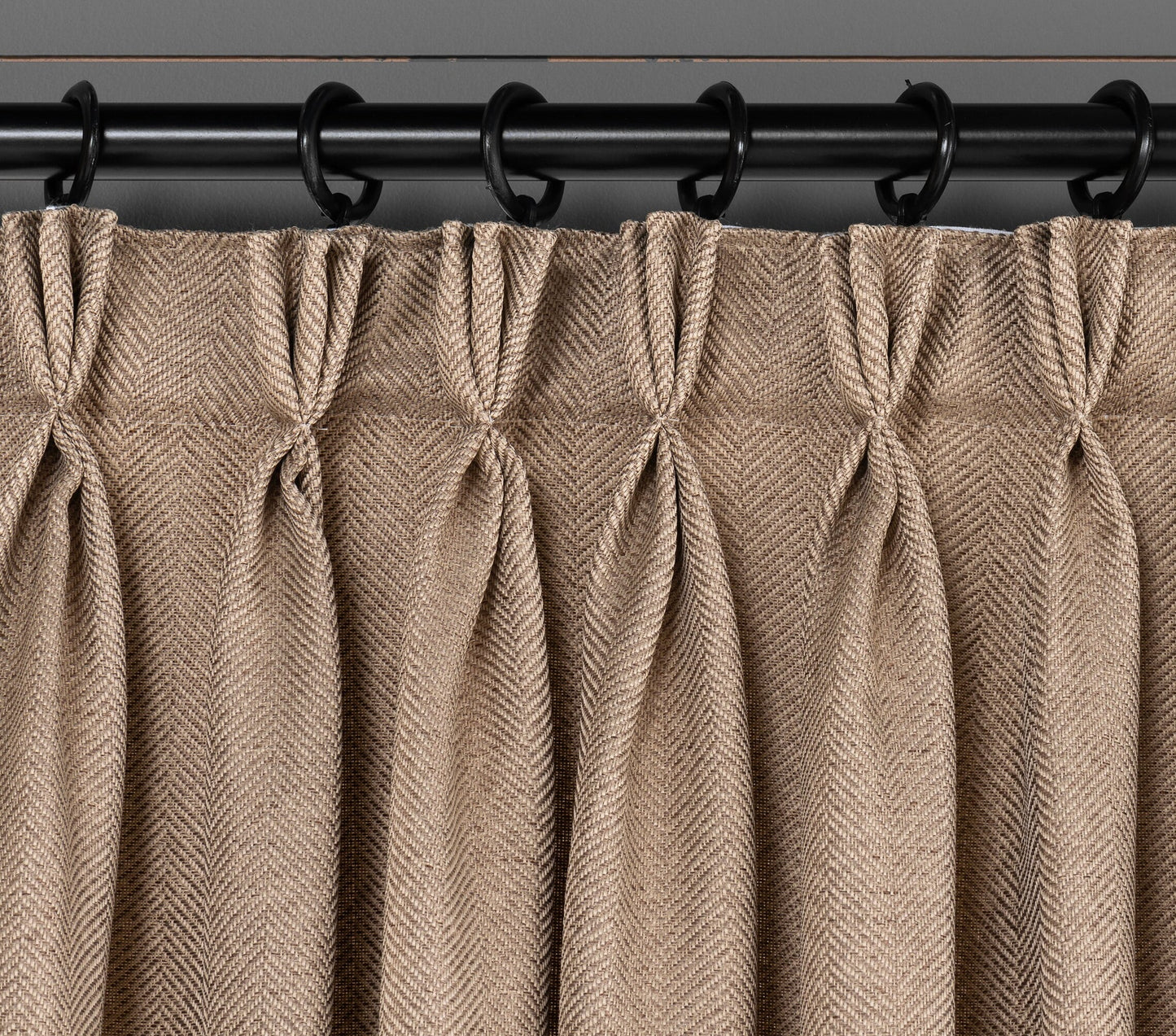 Herringbone Triple French Pleated Linen Curtains, 19 Colors, Free Express Shipping, Custom Curtains, Herringbone Pleated Drapes.