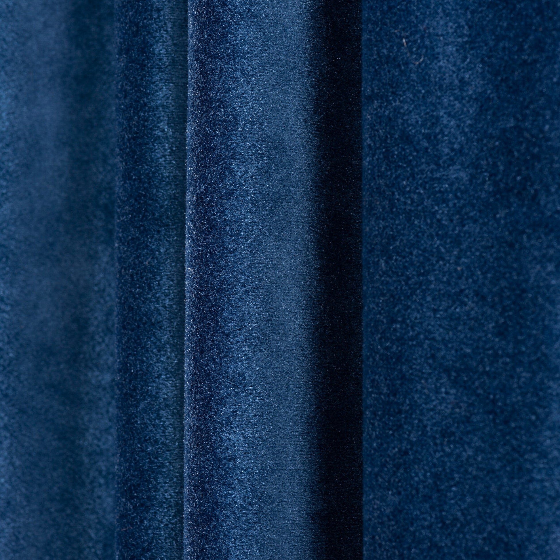 Blue Pencil Pleated Velvet Curtain, Soft Luxury Velvet Drapes , 17 Color Options, Custom Velvet Curtain, Custom Made Rod Pocket Panels.