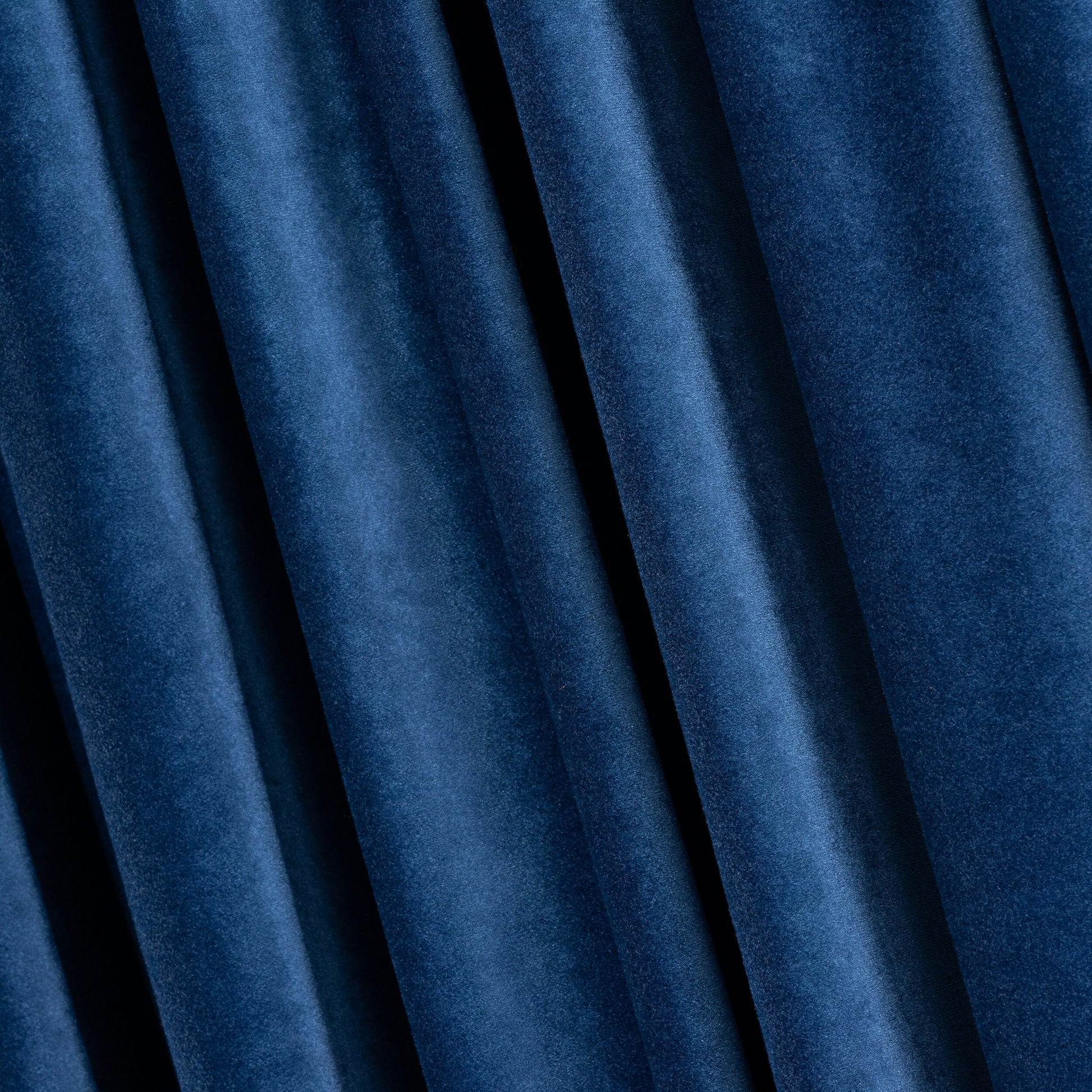 Blue Pencil Pleated Velvet Curtain, Soft Luxury Velvet Drapes , 17 Color Options, Custom Velvet Curtain, Custom Made Rod Pocket Panels.