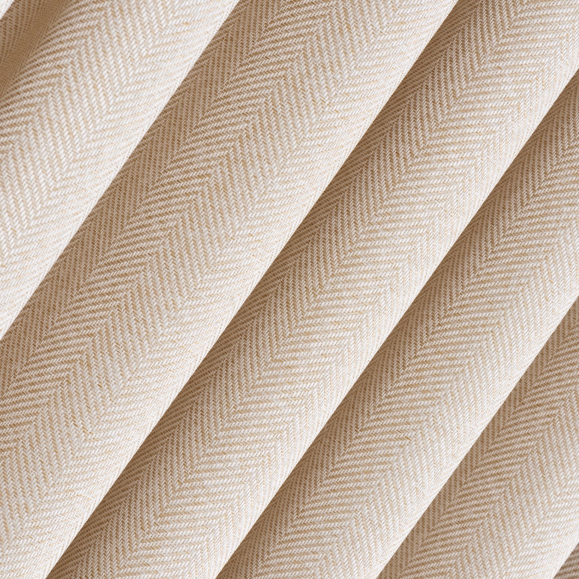 Custom Backtab Cream Herringbone Linen Curtains, 19 Colors, Free Express Shipping.