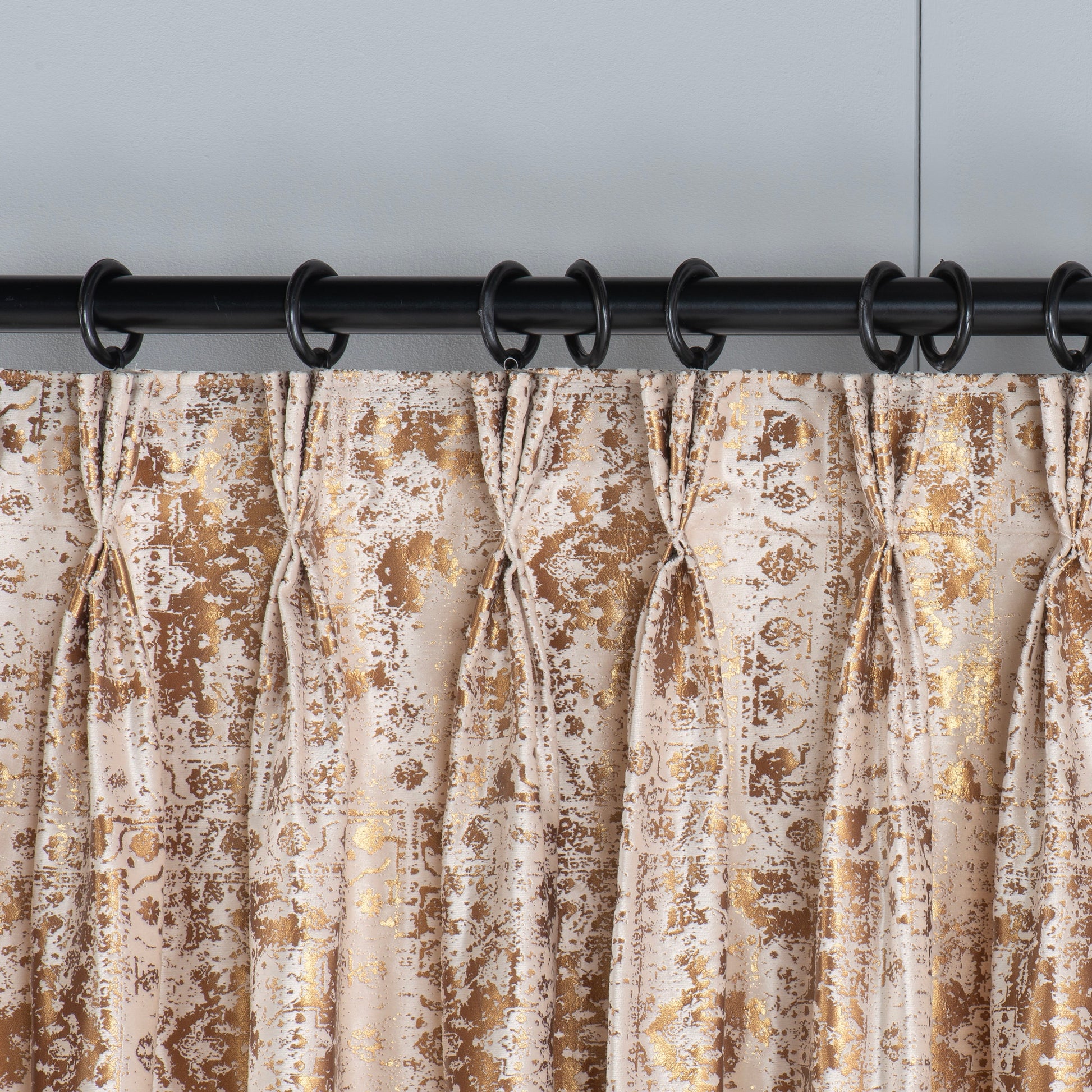 Triple Pleated Velvet Curtain, Custom Window Treatments, Triple French Pleated Velvet Design, Luxury Curtains.