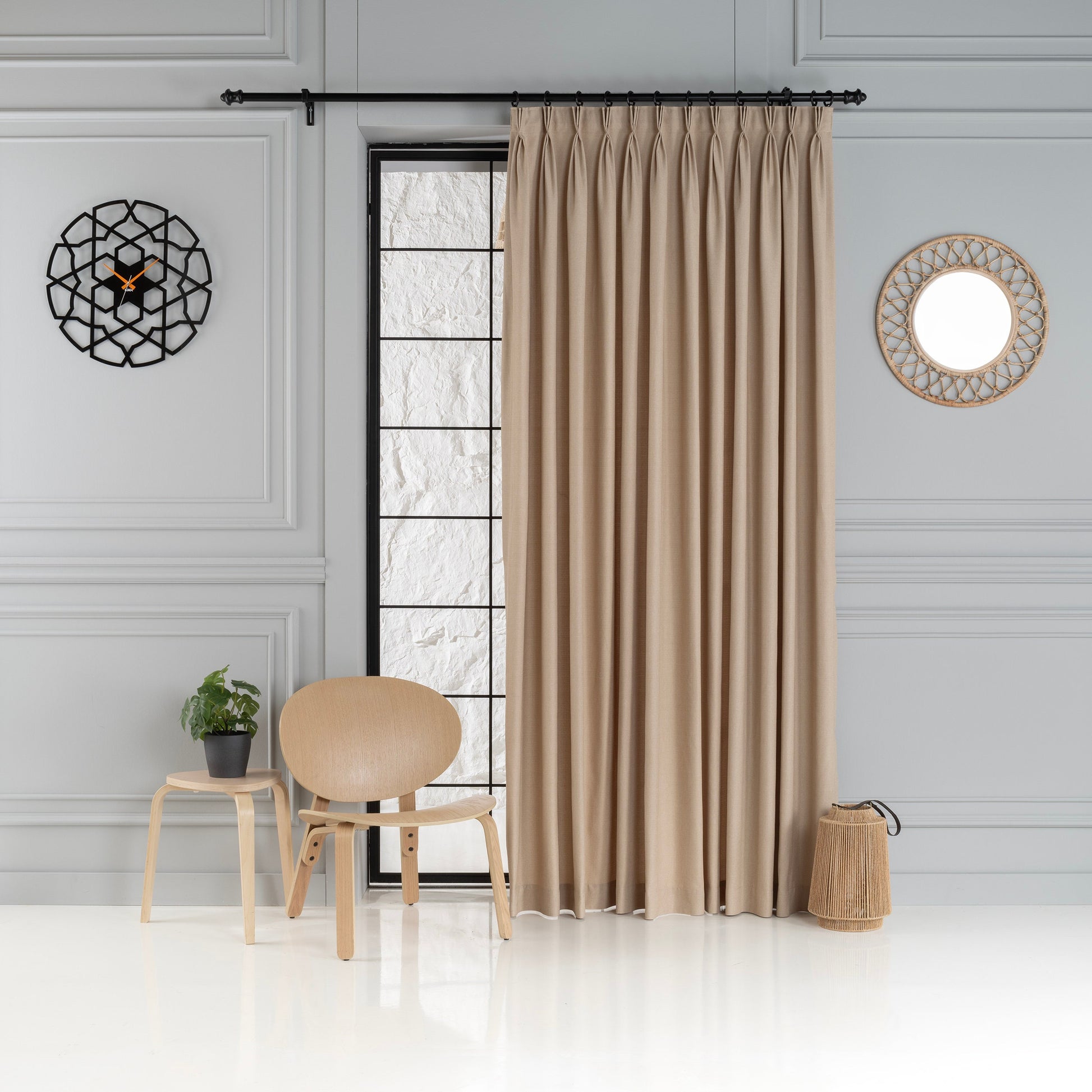 Triple French Linen Curtain, 31 Color Options, Livingroom Linen Drapes, Custom High Quality Linen,